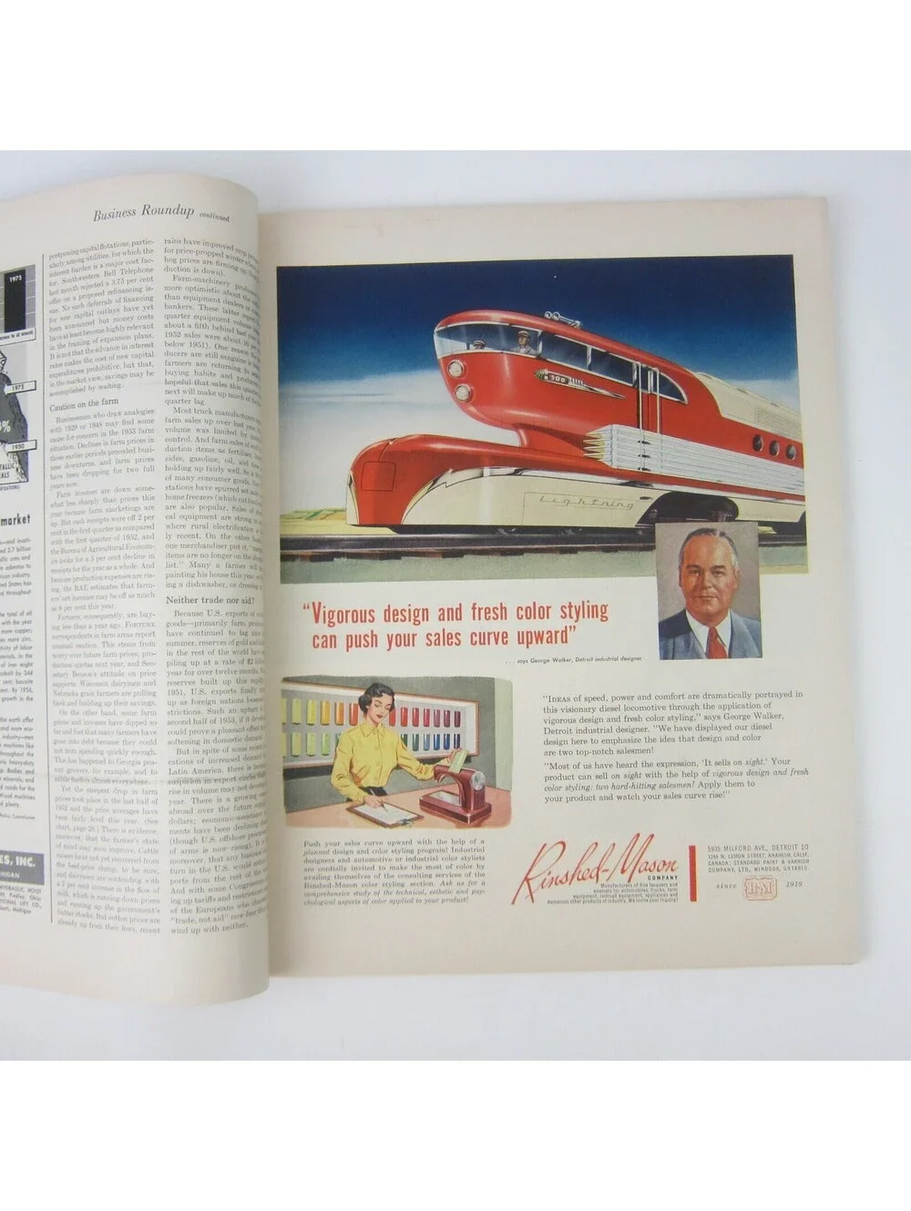 Vintage FORTUNE Magazine June 1953 Nash Motors Cadillac Chevrolet Oldsmobile Ads